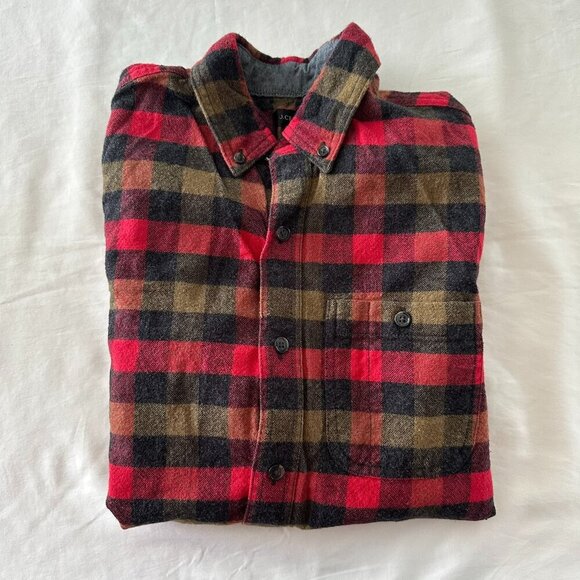 JCrew Flannel Long Sleeve Button Down - Picture 1 of 3